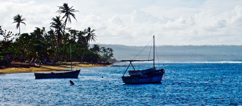 Botes de pesca en El Manglito, Baracoa, Cuba