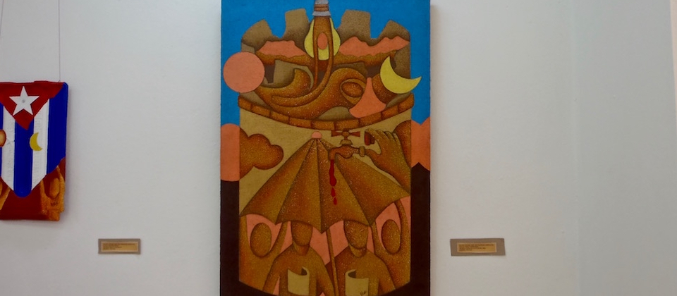 Obra de Rafael Rey Barroso YOE en Galería Eliseo Osorio en Baracoa