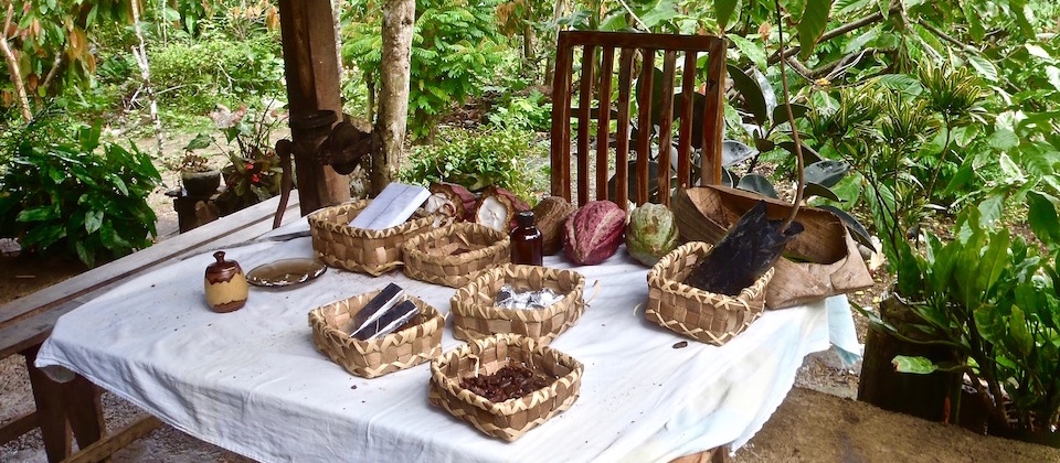 Cocoa display Baracoa Cuba