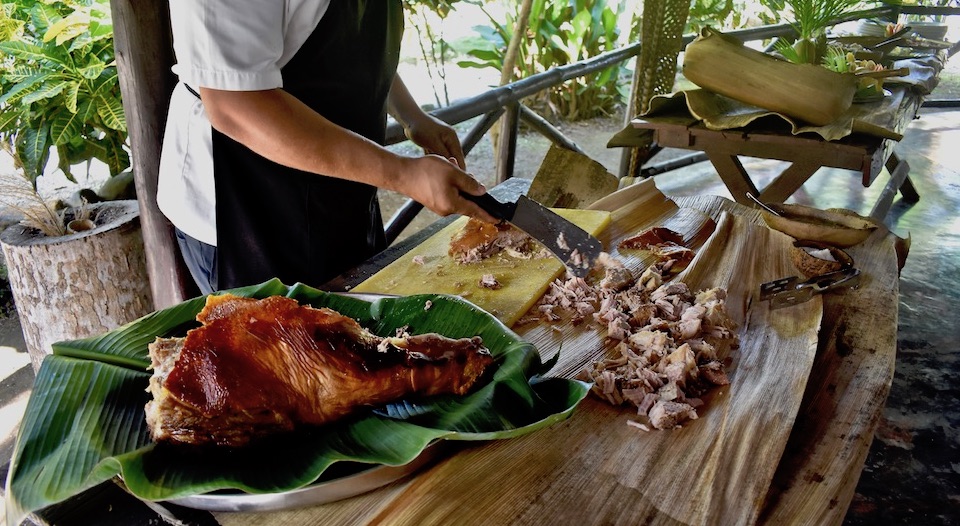 Best traditionnally roasted pork Eastern Cuba Baracoa